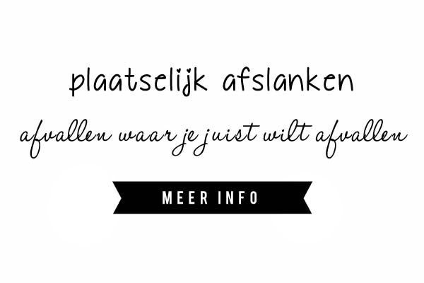 Plaatselijk afslanken afvallen waar je juist wilt afvallen